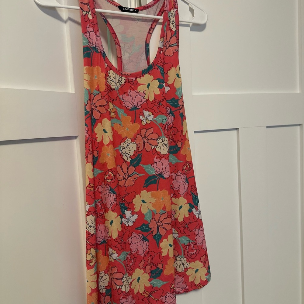 HEIMISH USA Orange Red Sleeveless Tank Top